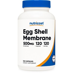 Nutricost Egg Shell Membrane, 500 MG Per Serving, 120 Capsules - GMO Free, Gluten Free - 1 of 4