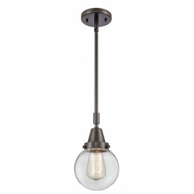 Beacon - 1 Light Stem Hung Mini Pendant In Industrial Style-10.63 Inches Tall and 6 Inches Wide