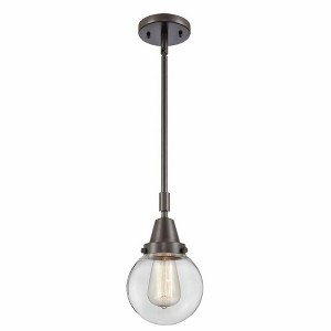 Beacon - 1 Light Stem Hung Mini Pendant In Industrial Style-10.63 Inches Tall and 6 Inches Wide - 1 of 1