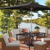 6'x10' Rectangular Outdoor Patio Market Umbrella with Faux Wood Pole - Threshold™ - 2 of 4