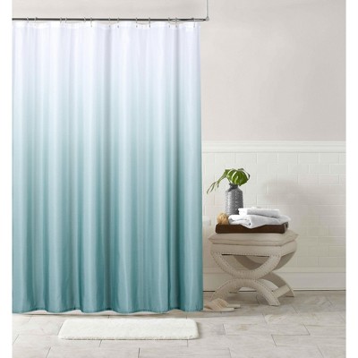 Dainty Home Shades Printed Textured Fabric Gradient Size,Colors Ombre Designed Shower Curtain