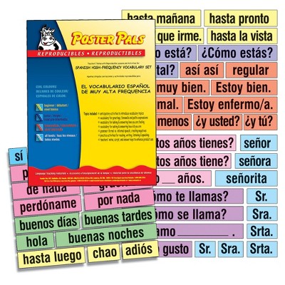 Poster Pals Spanish High-frequency Vocab Card Set : Target