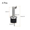 Unique Bargains Bar Supplies Oil Vinegar Dispenser Wine Stainless Steel Bottle Pourers 2.76 Inch - 2 of 4