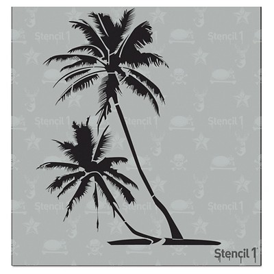 Stencil1 Palm Trees - Stencil 5.75" x 6"