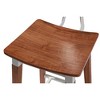 Modern Home Abbott Retro Contemporary Wood/Steel Barstool - 3 of 4