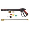 Apache 99023802 4000 psi 7 GPM Metric Power Pressure Washer Gun Replacement with Quick-Connect Spray Wand & 5 Multi Angle Spray Heads, Black (2 Pack) - 2 of 4