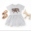 Varsity Thankful Coquette - Toddler Graphic Dress and Infant Dress - 2 of 4