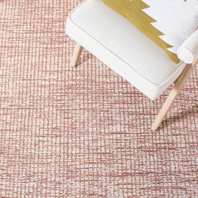 Elegant Country Floral Ivory/Red Hand-Tufted Wool Rug - 5' x 8'
