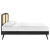 Modway Sierra Cane and Wood Full Platform Bed With Splayed Legs - 3 of 4
