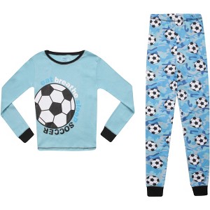 Just Love Boys Printed Pajama Sets - Snug Fitting PJ Tops & Bottoms for Boys - 1 of 1