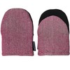 Home Mart Goods Red Heat Resistant Thick Soft Quilted Lining Kitchen Mini Oven Glove Mitts - 2 of 4