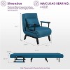 TYBOATLE Convertible Chair Bed Sleeper for Adults with 5-Position Adjustable Backrest & Pillow, Comfy Single Futon Sofa Bed for Apartment, Office - 2 of 4