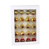 Craftoutlet.Com 1.25 In Plaid & Poinsettia Ornament Set Christmas , Mini Ornaments Cardinal (20PC) - 2 of 3