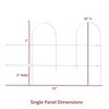 Origin Point Garden Craft Round Folding Border Fence, White, 10'L x 10" H - 3 of 4