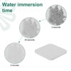 Unique Bargains Diatomite Water Absorbent Coasters Dish Drying Mats 4 x 4 Inch 6 Pcs - 3 of 4
