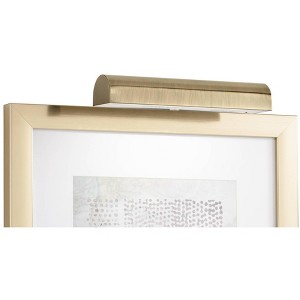 Concept Lighting Concept 11 1/2" Wide Brass Cordless Battery Powered LED Picture Light - 1 of 3
