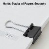 Staples Small Metal Binder Clips Black 3/4" Size with 3/8" Capacity 831594 - 3 of 4
