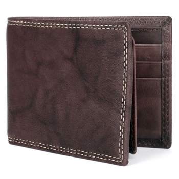J. Buxton Hunt Credit Card Billfold Leather Wallet with Card Case