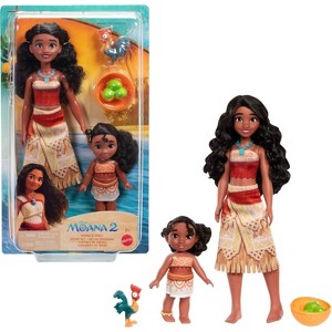 Set de hermanas Disney Moana 2 Moana y Simea con muñecas de moda y accesorios