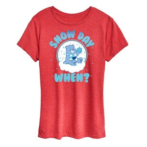 Women's - Care Bears - Snow Day When Short Sleeve Graphic T-Shirt - 1 of 4