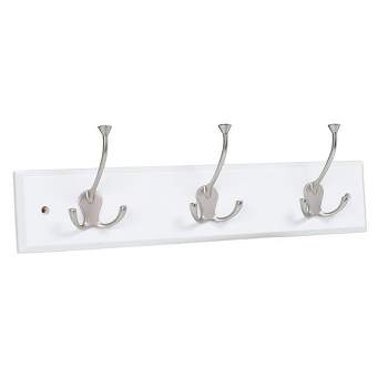 Cast Iron Coat Hooks with Screws, Wall Mounted, Vintage Design (6.5 In, 3  Pack)