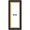 PosterPalooza | Panoramic Embellished Brown Picture Frame - UV Acrylic, Foam Board Backing, Hanging Hardware - 2 of 4