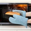 REGALWOVEN Soft Oven Mitts, Heat-Resistant Cooking Gloves, Thick Cotton Lining, Gripping for Baking, Grilling, 2Pcs Kitchen Mitts - 4 of 4