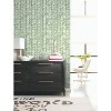 RoomMates Cat Coquillette Herringbone Peel and Stick Wallpaper Green: Removable Vinyl, Self-Adhesive, 28 Sq Ft Coverage - 2 of 4