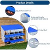 Acekool Chicken Nesting Box, 6-Hole 2-Layer Hen Nest with Legs, Roll Away Egg Tray, Easy-Clean Pull Out Roosting Box for Hens - 3 of 4