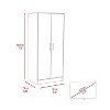 NicBex 71.10"H Armoire Wardrobe Closet Storage Cabinet with Double Doors & Shelves & Inner Drawer for Bedroom - 3 of 4