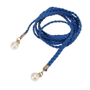 Unique Bargains Pearl Braiding Woven Rope Belt 1 Pc - 1 of 4