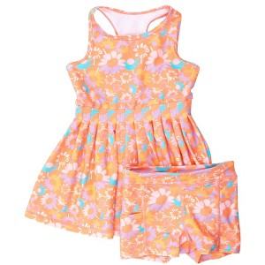 RuffleButts Girls UPF50+ Active Dress & Bike Short Set - 1 of 4