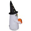 Gemmy Airblown Inflatable Trick or Treating Ghost w/ Wizard Hat, 4 ft Tall, Multi - 4 of 4