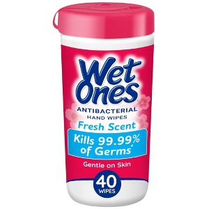 Wet Ones Antibacterial Hand Wipes Canister - Fresh Scent - 40ct : Target