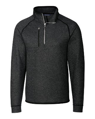 Cutter & Buck Mainsail Sweater-Knit Mens Half Zip Pullover Jacket