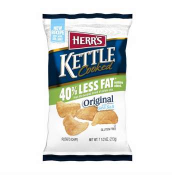 Herr's Reduced Fat Kettle Cooked Potato Chips - 8oz