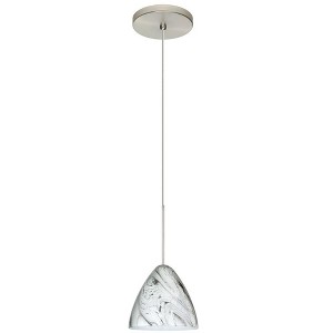Besa Lighting Mia 1 - Light Pendant in  Satin Nickel - 1 of 1