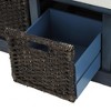 Shoe Storage Bench for Entryway,Entryway Bench with Storage Removable Basket, Shoe Cabinet with Hidden Storage for Entryway Living Room - 3 of 4