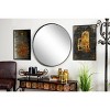 32" x 32" Large Round Metal Wall Mirror with Metallic Textured Trim Gold - Olivia & May - image 2 of 4