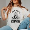 Simply Sage Market Women's Life Is Better Around The Campfire Distressed Short Sleeve Graphic Tee - 2 of 4