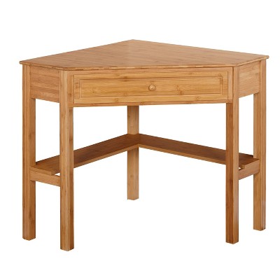 Bamboo Corner Desk Wood Buylateral Brickseek