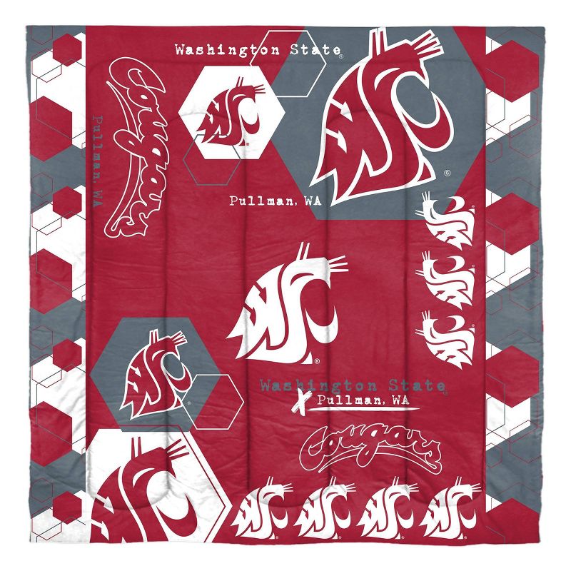 NCAA Washington State Cougars Hexagon Comforter Set - Twin, 2 of 3