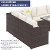 Sapphtopaz Patio Furniture Set Wicker Woven Sectional Outdoor Chairs with Cushion and Coffee Table Sofa Set for Outdoor, Terrace - 2 of 4