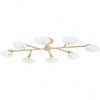 Mitzi Giselle 8 - Light Semi-Flush Mount in  Aged Brass Whitecandy Shade - 2 of 2