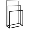 vidaXL Freestanding Towel Rack Black 18.9 in.x9.4 in.x31.1 in. Iron - 2 of 4