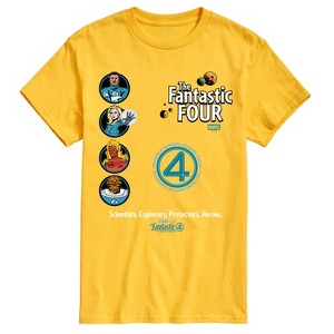 Men's - Marvel - Fantastic Four Scientists Explorers Protectors Heroes Short Sleeve Graphic T-Shirt - 1 of 4
