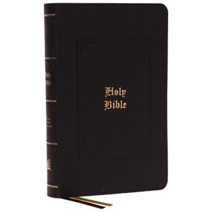 Kjv, Personal Size Large Print Reference Bible, Vintage Series, Black Leathersoft, Red Letter, Thumb Indexed, Comfort Print - by  Thomas Nelson - 1 of 1