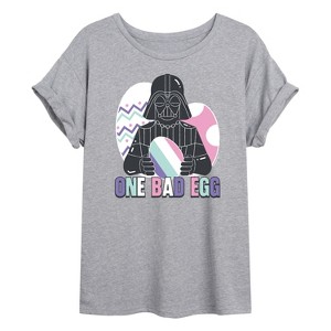Women's - Star Wars - One Bad Egg Vader Oversized Graphic T-Shirt - 1 of 4