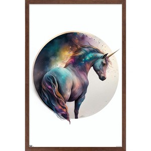 Trends International Ben Heine - Unicorn in Universe Framed Wall Poster Prints - 1 of 4
