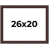 PosterPalooza | Linear Brown Picture Frame - UV Acrylic, Backing Board, Hanging Hardware Included - 2 of 4